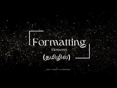 #4 HTML Formatting Elements Explained 🚀 | bold, italic, underline & more | TAMIL | CodeWithAswin