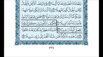 73- سورة المزمل بصوت القارئ الشيخ سعود الشريم Surat Al-Muzzammel- Saud Al-Shreem