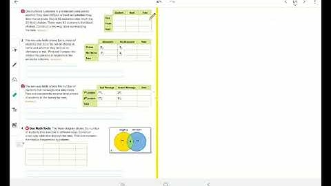 Two way tables: chapter 9 lesson3