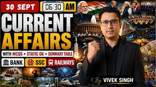 Current Affairs Today | 30 Sept 2026 | Daily Current Affairs | Current Affairs By Vivek Sir