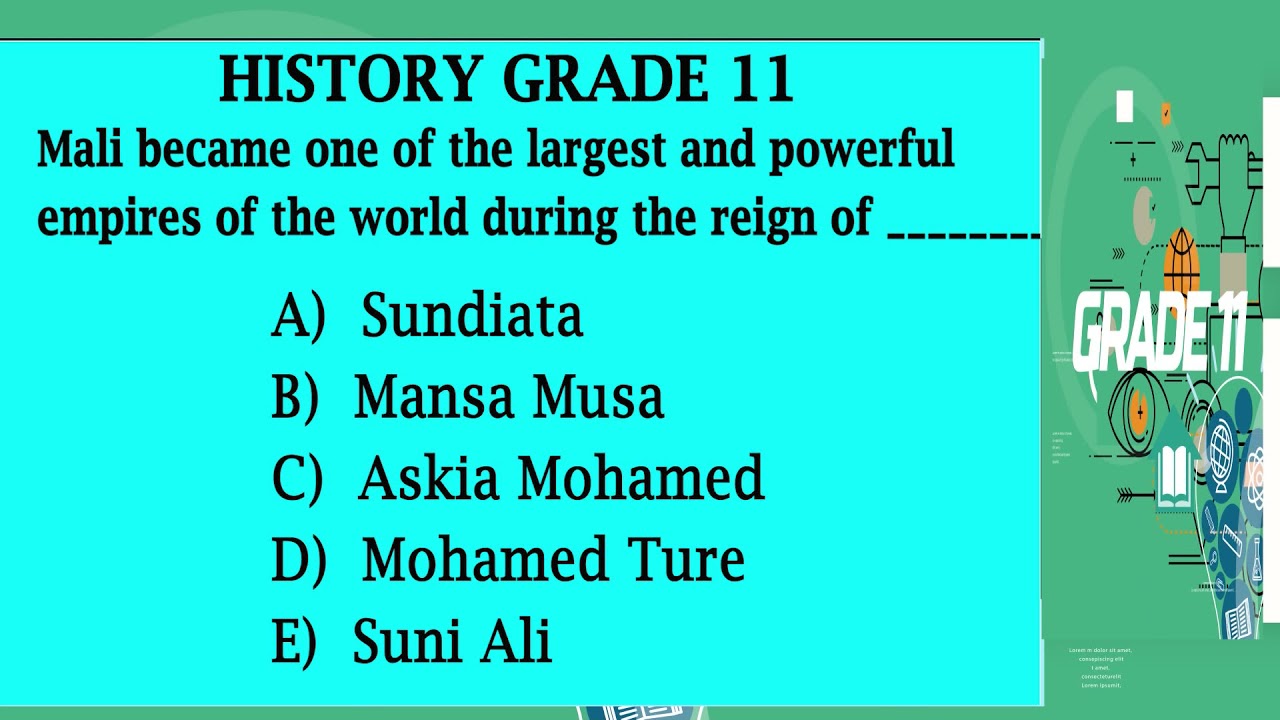 History grade 11 YouTube