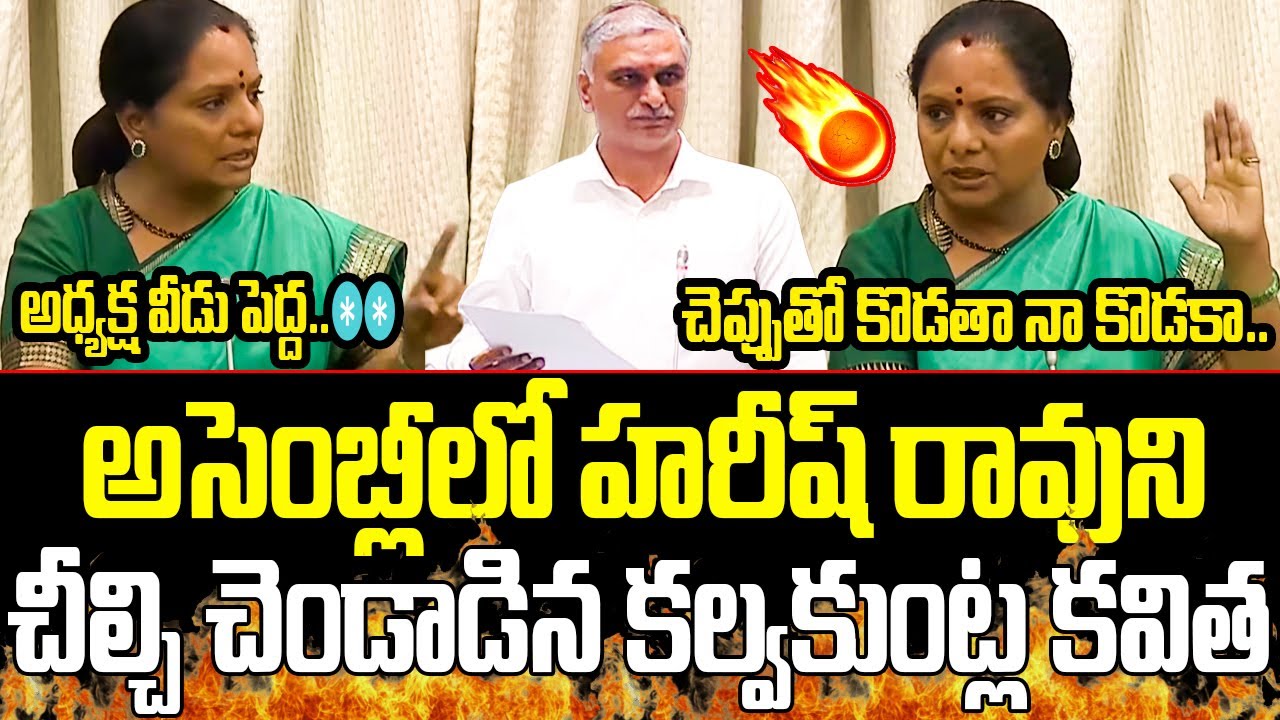 రేయ్ గుంటనక్క Kalvakuntla Kavitha Sensational Comments On Harish Rao | ISM Telugu