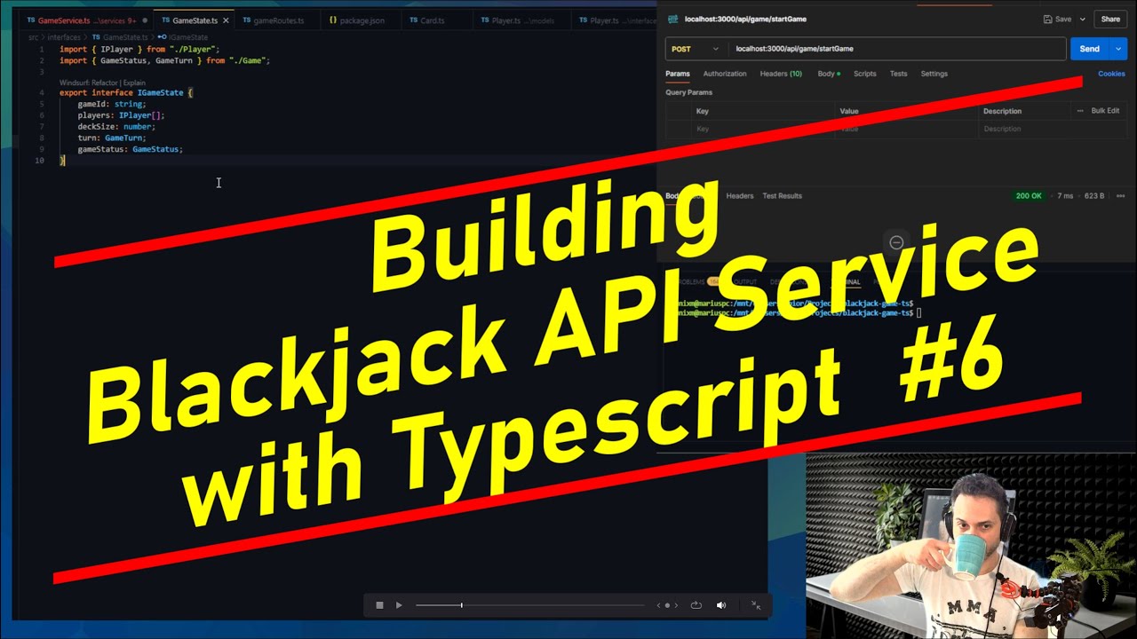 Building Blackjack Game Service (API) TypeScript pt. 6