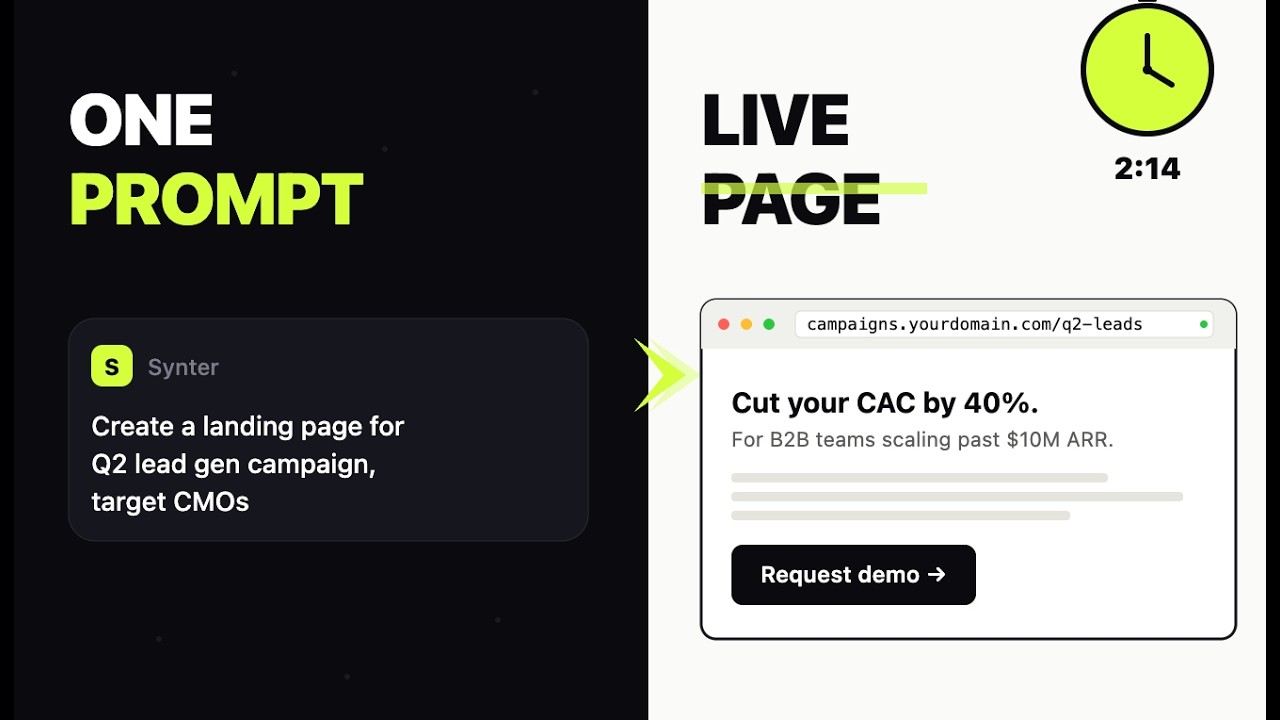 I Built a Landing Page in 2 Minutes (No Webflow, No Designer)
