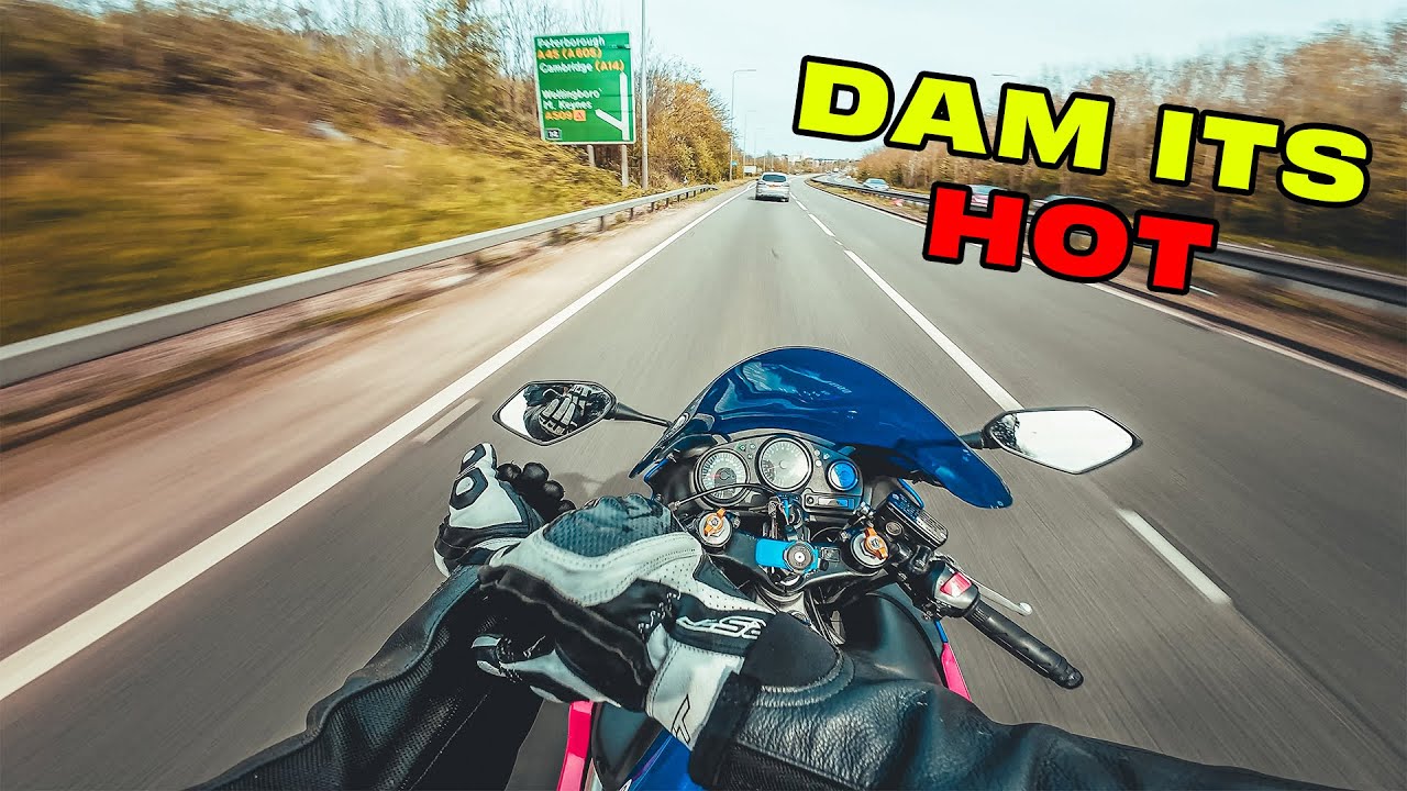 RIDING MY CBR 600 HOME FROM THE GYM!