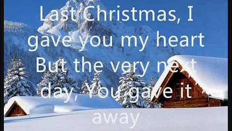 Wham! - Last Christmas (lyrics on screen)