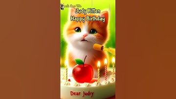 Thumbnail of Watch Dear Judy the Kitten Serenade a Birthday Tune! 🎂🎶 #viralshorts