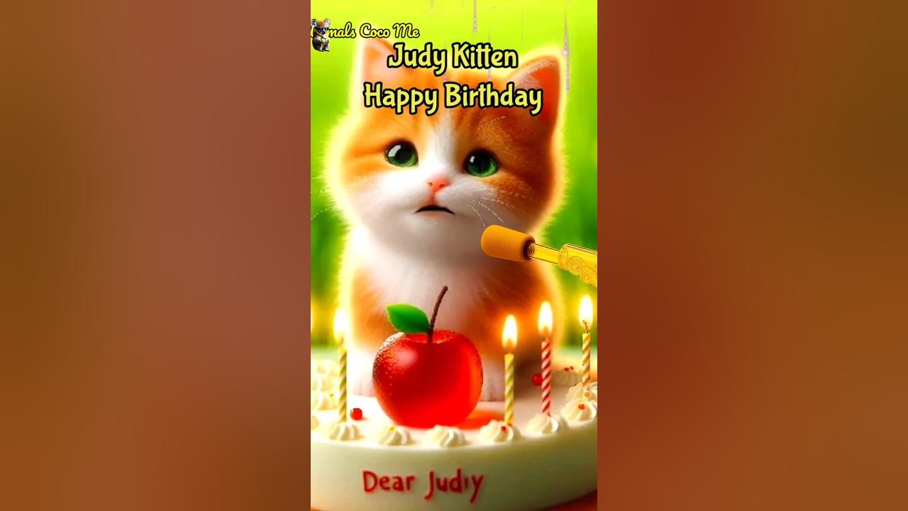 Watch Dear Judy the Kitten Serenade a Birthday Tune! šš¶ #viralshorts Watch Dear Judy the Kitten Serenade a Birthday Tune! šš¶ #viralshorts