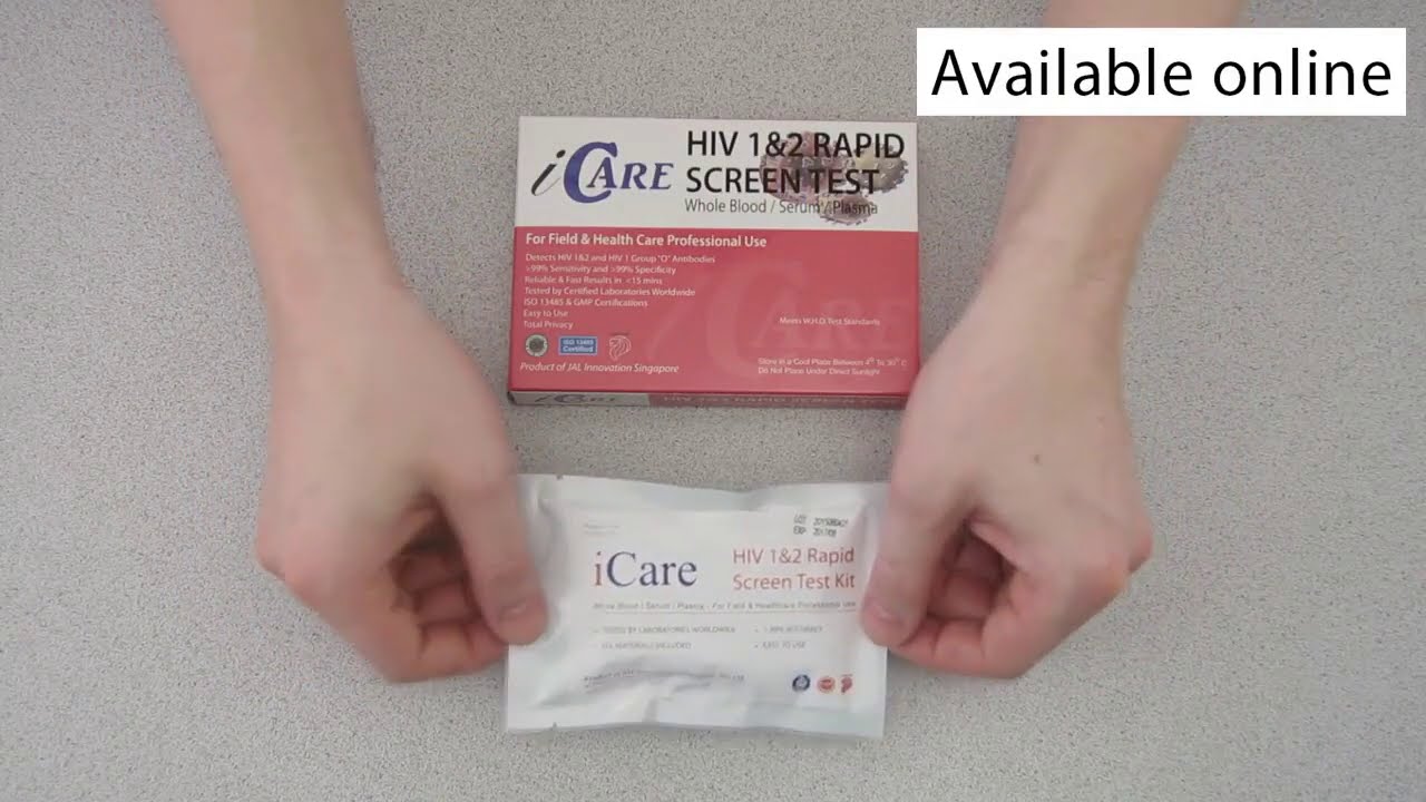 HIV home test How to use iCare HIV Test kit ( instruction ) YouTube