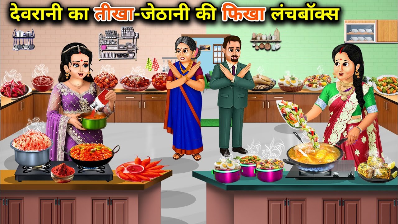 देवरानी का तीखा-जेठानी की फिखा लंचबॉक्स | Devrani's spicy lunchbox sister-in-law's fiery lunchbox...