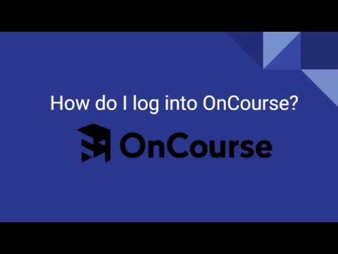 How do I log in to OnCourse