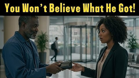 Black Janitor Finds a Lost Wallet and Returns It, Later, He Receives an Unexpected Reward