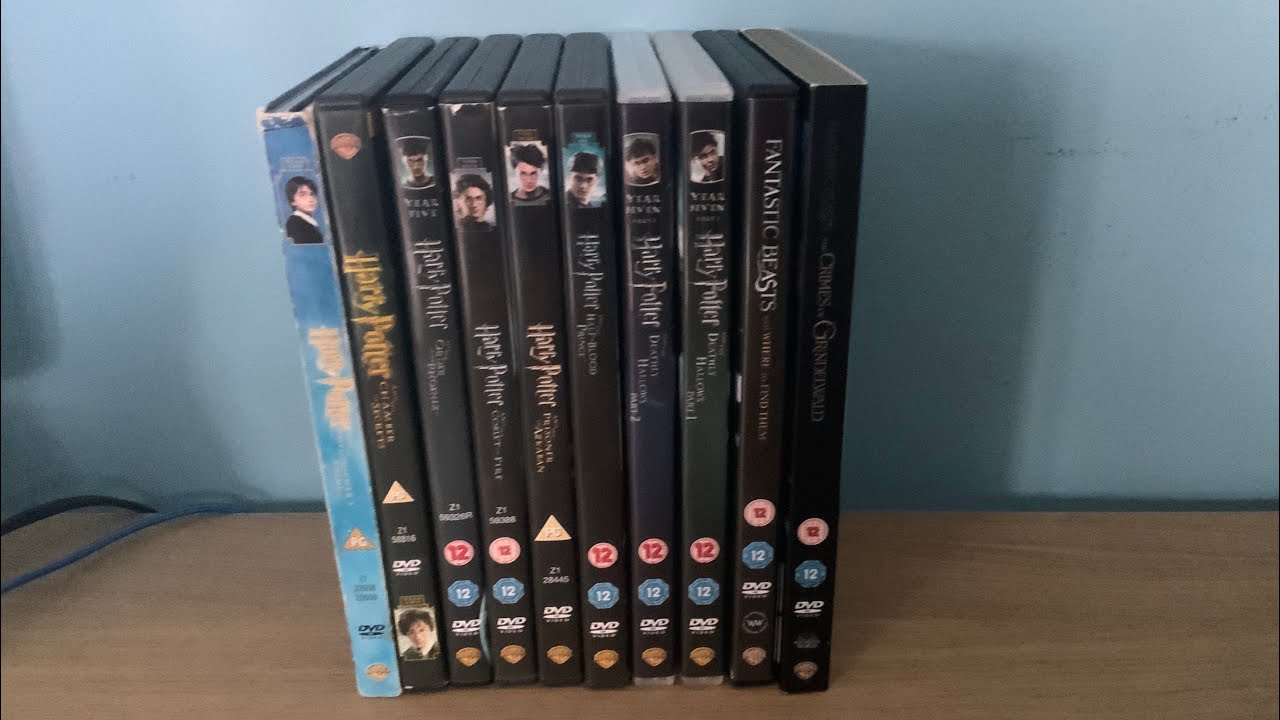 MY WARNER STUDIOS HARRY POTTER MOVES DVD COLLECTION & FANTASTIC BEASTS MOVIES Dvd Collection