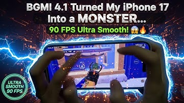 BGMI 4.1 Turned My iPhone 17 Into a MONSTER… 90 FPS Ultra Smooth! 😱🔥