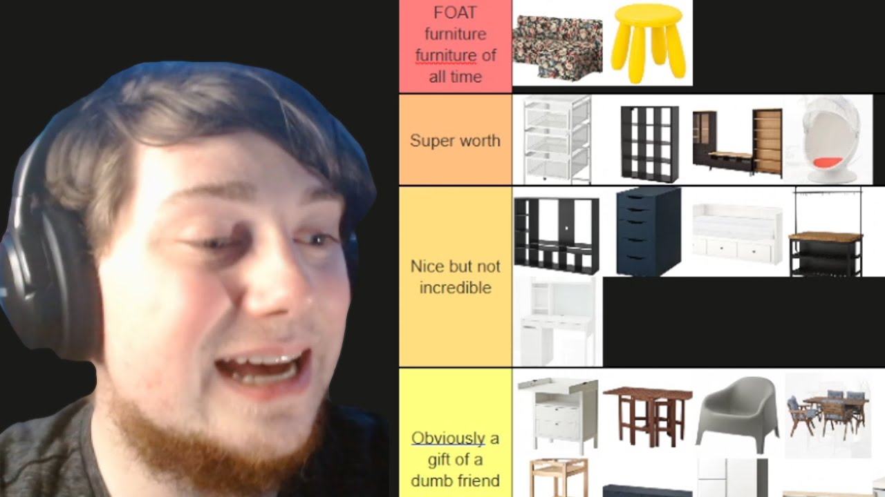 I Tierlisted Ikea Furniture!!!!! YouTube