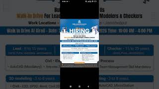 Tata company Job #civilengineering #electrical #hvac #piping #autocad #3dmodeling #jobs #vacancy