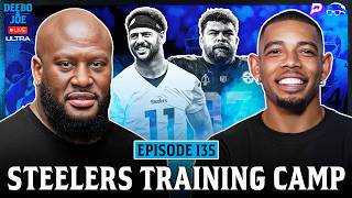 Deebo & Joe LIVE from Steelers Training Camp with Darnell Washington, Michael Pittman Jr & More!