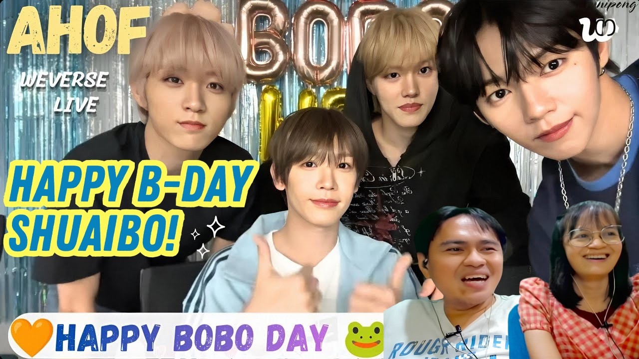 AHOF SHUAIBO BIRTHDAY WEVERSE LIVE (07.02.26) Reaction - YouTube