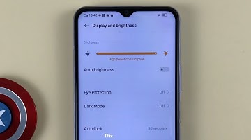 How to enable/disable Auto Brightness on Vivo Y20 Android 10