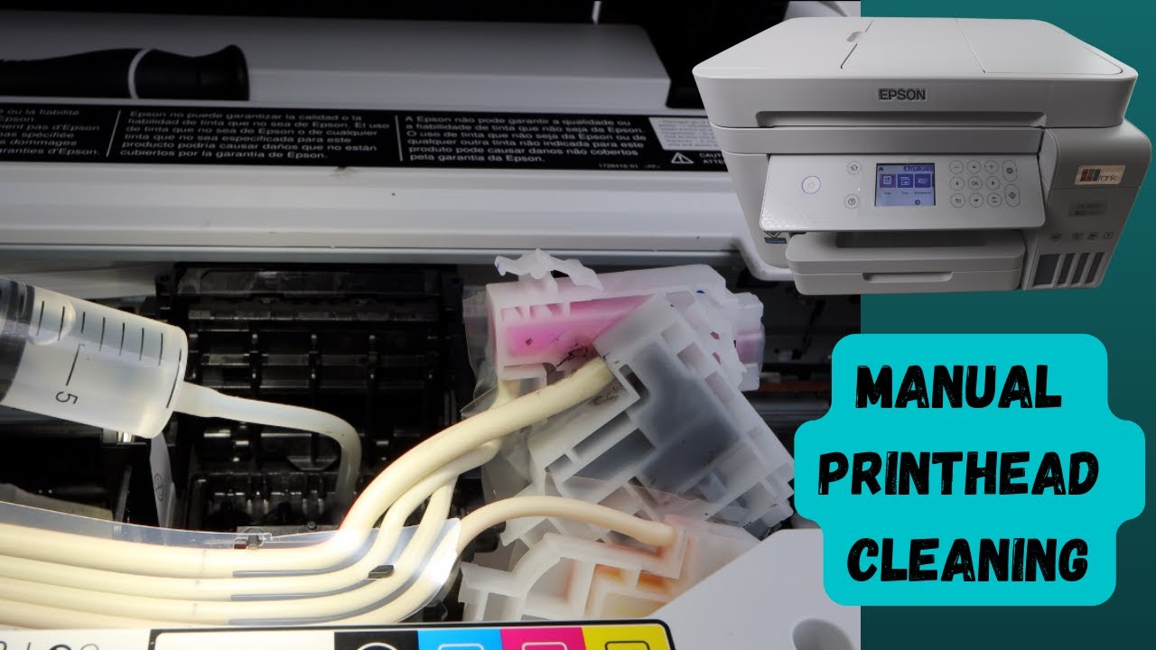 How To Clean The Printhead Manually - Epson ET 3850 - YouTube