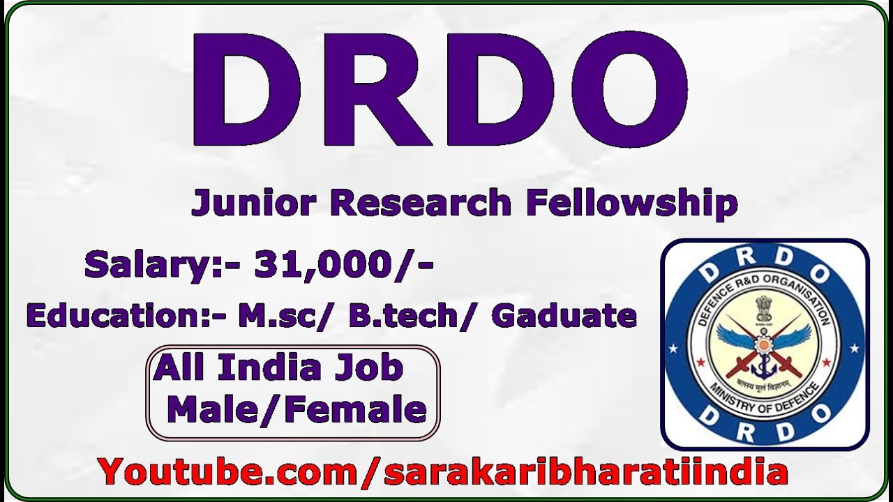 junior research fellowship salary
