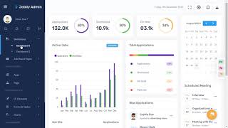Job Board Dashboard Admin Template Bootstrap 5 with LTR Dark Theme