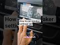 How to car speaker settings #car #youtubeshorts #shortvideo