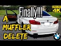 BMW F10 Muffler Delete [4K] - The BEFORE and AFTER Process