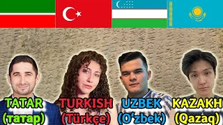 Can Tatar, Turkish, Uzbek, and Kazakh Speakers Understand Each Other?