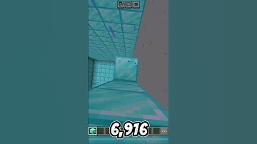 Day 80 of adding one diamond block per subscriber in Minecraft we’re at 6916 subs #minecraft