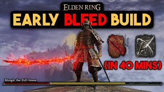 The BEST Early Game OP Bleed Build! (Bloodflame Samurai Beginner Guide Elden Ring)