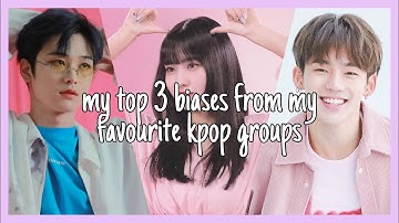 my top 3 biases in each kpop group // VanillaNamjoon