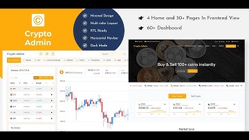 Cryptocurrency Dashboard Admin Template Bootstrap with Light Theme
