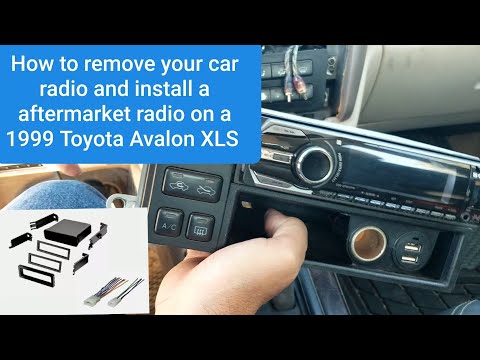 How to remove your car radio and install a aftermarket radio on a 1999 Toyota Avalon XLS