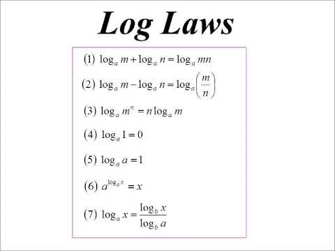 12x1 T01 01 Log Laws 19 Youtube