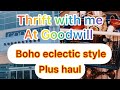 Thrift with me at Goodwill for boho eclectic style