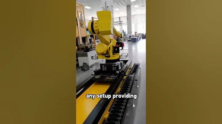 Heavy-Duty Robot Track for Your Factory.#track #rail #industrialrobot #smartfactory #automation