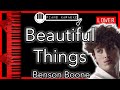 Beautiful Things (LOWER -3) - Benson Boone - Piano Karaoke Instrumental