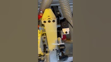 How does F370 automatic edge banding machine process J shape?#woodworking #edgebanding #shorts #fyp