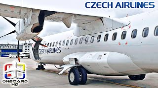TRIP REPORT | CZECH AIRLINES: Best ATR Landing Ever! ツ | Prague to Košice | ATR 72-500
