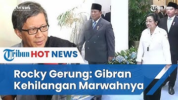 Komentar Rocky Gerung soal Gibran Jalan di Belakang Prabowo & Megawati, Wapres Kehilangan Marwah