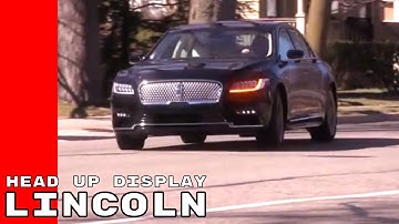 2017 Lincoln Continental Advanced Head Up Display