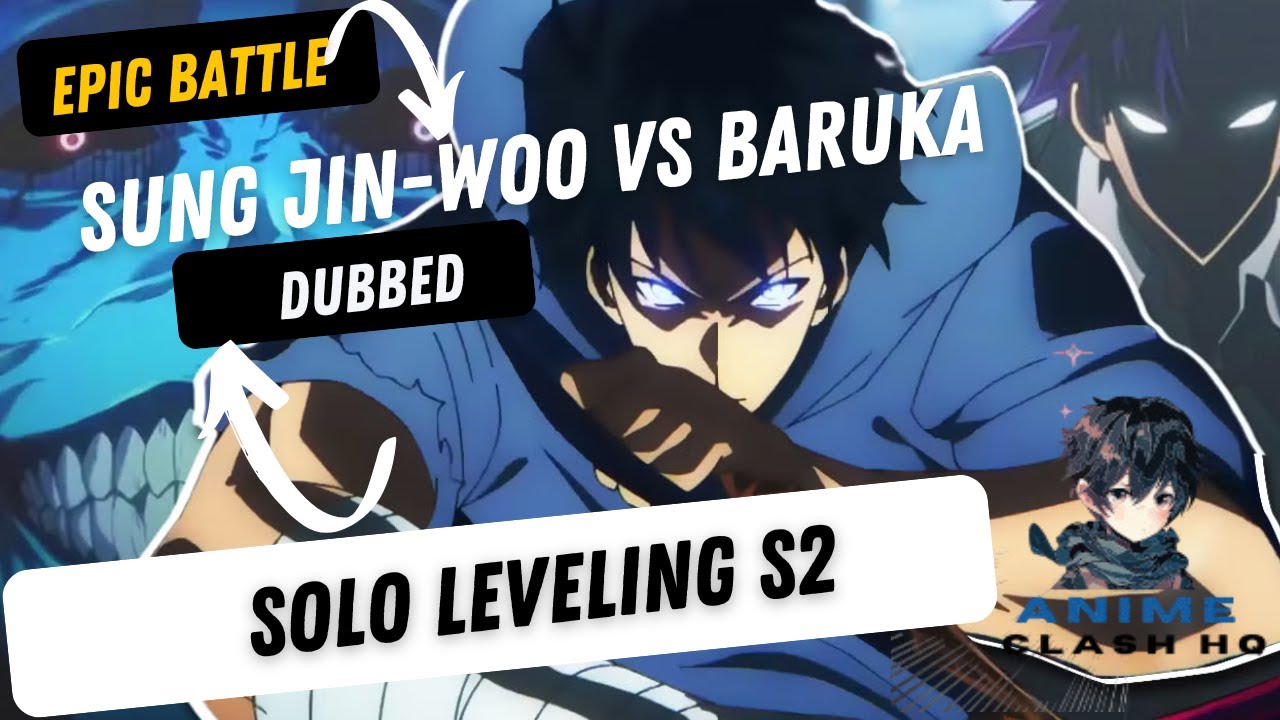 🔥 Solo Leveling: Sung Jin-Woo vs Baruka | Trapped in the Red Gate Battle!