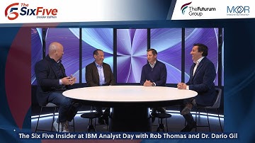 The Six Five Insider at IBM Analyst Day with Rob Thomas and Dr. Dario Gil