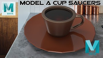 MAYA 2018 BEGINNER : Model a Cup saucers.