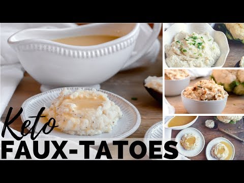 how-to-make-mashed-cauliflower-|-keto-gravy-|-keto-loaded-cauliflower