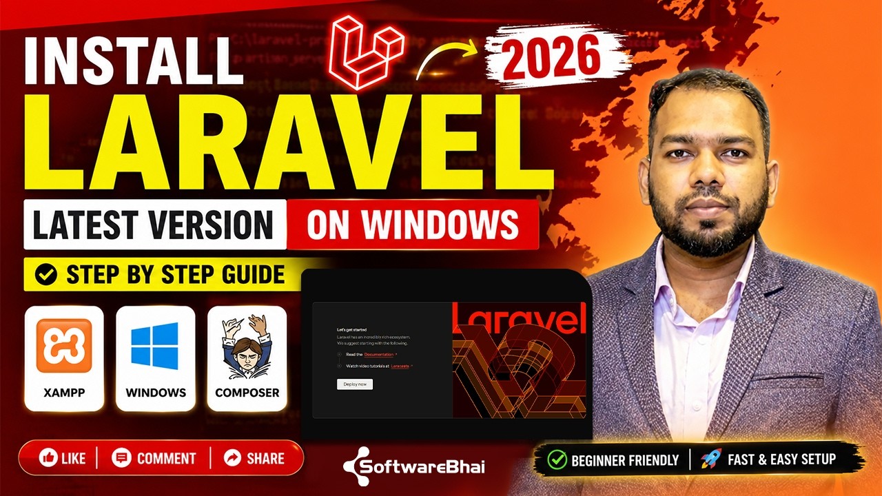 How to Install Laravel Latest Version on XAMPP localhost | Laravel Full ...