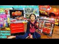 Youtube Thumbnail Toy CARS for Kids! A Car Repair Shop Playset. Car Mechanic's Workbench Pretend Play. Disney Cars