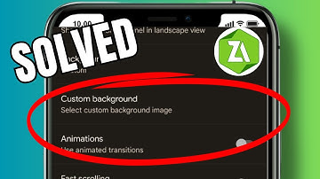 How to set the background in ZArchiver