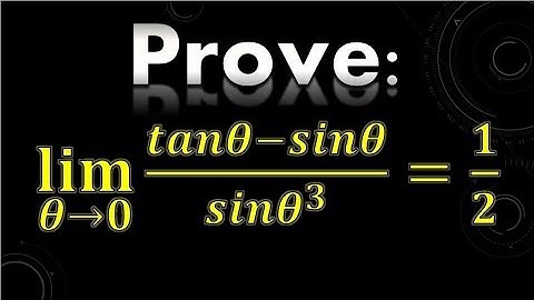 Limit (tanx - sinx)/(sinx)^3 as x approaches to zero Proof |Mad Teacher